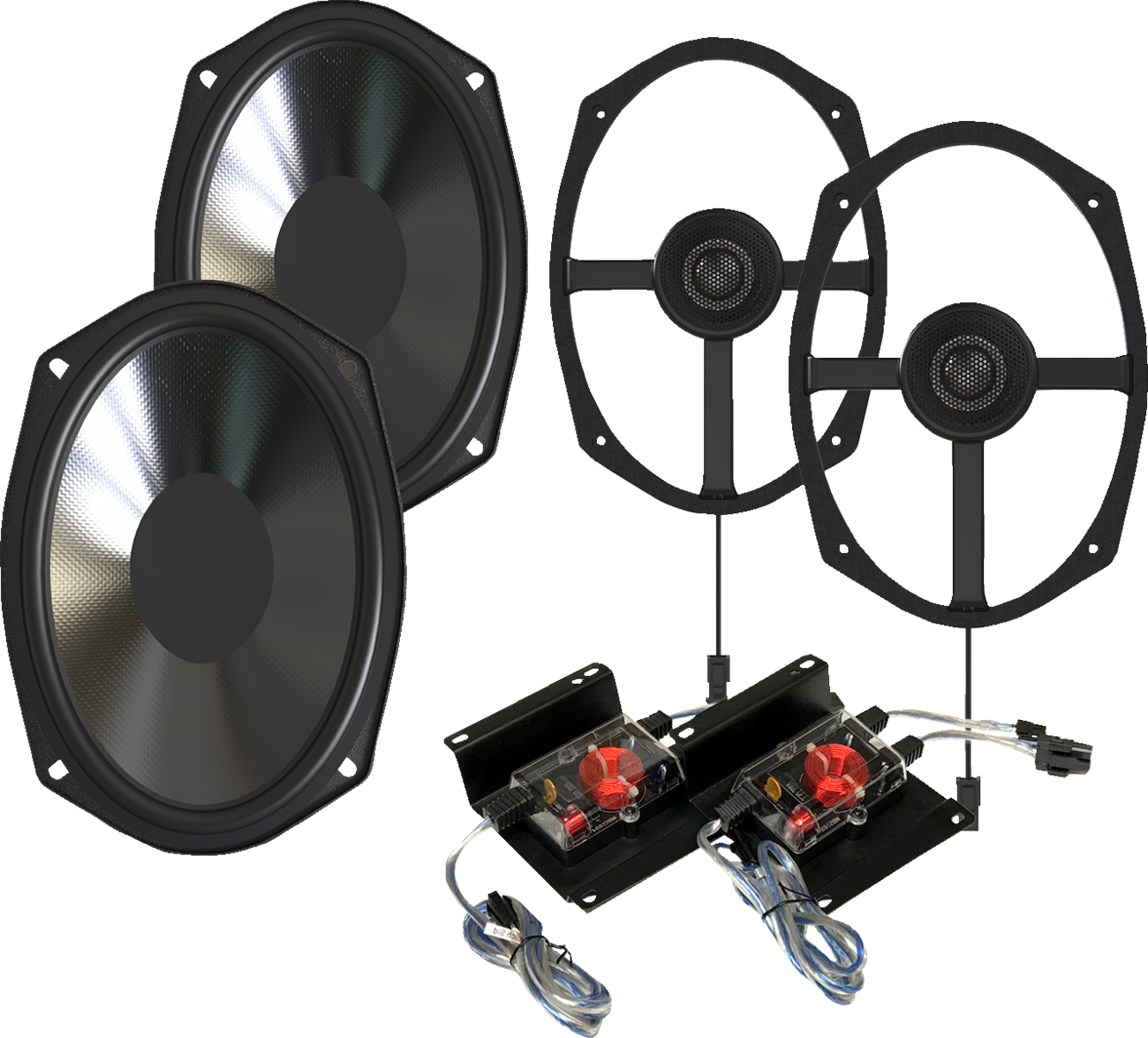 WILD BOAR AUDIO Speakers - 300 W - 4 Ohm - w/ External Crossovers WBA 2694