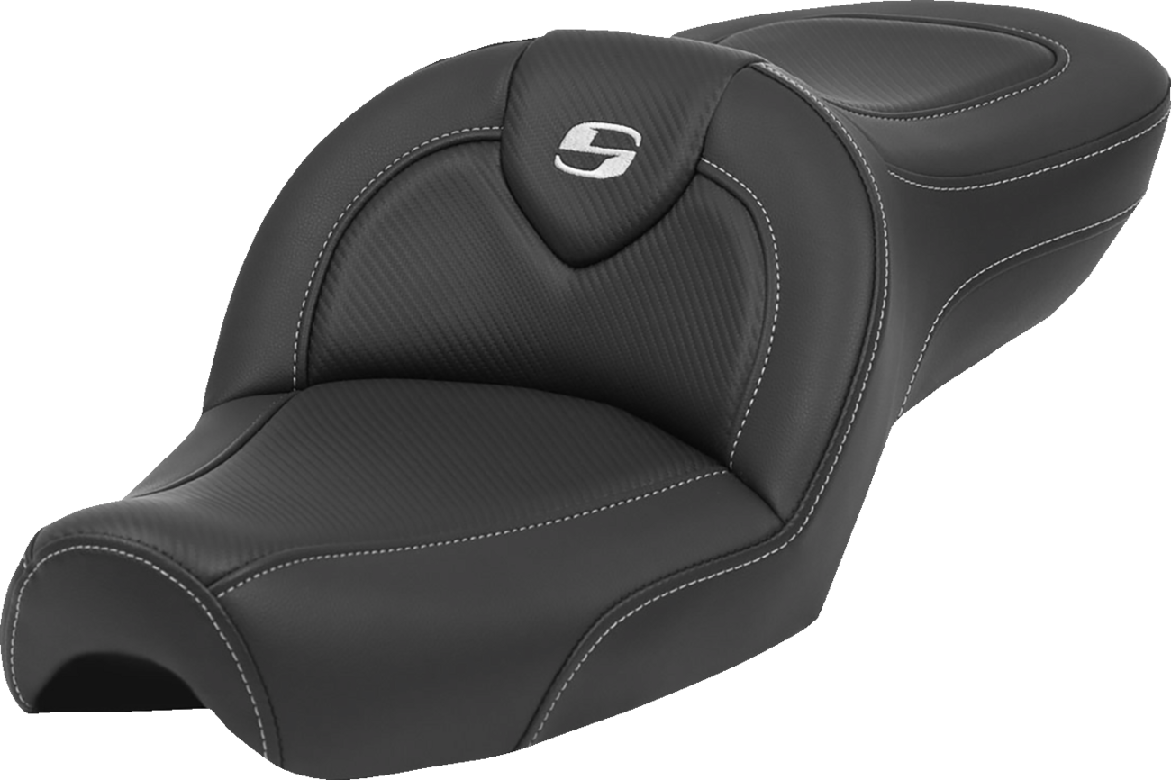 SADDLEMEN Roadsofa™ Seat - without Backrest - Carbon Fiber - XL '79-'03 879-03-185