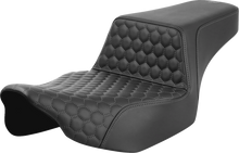 SADDLEMEN Step-Up Seat - Extended Reach - Front Honeycomb - Gray Stitch - FL '23-'24 823-07-17802
