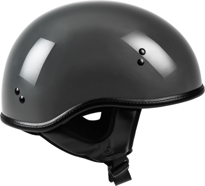 .357 Solid Half Helmet Grey Md