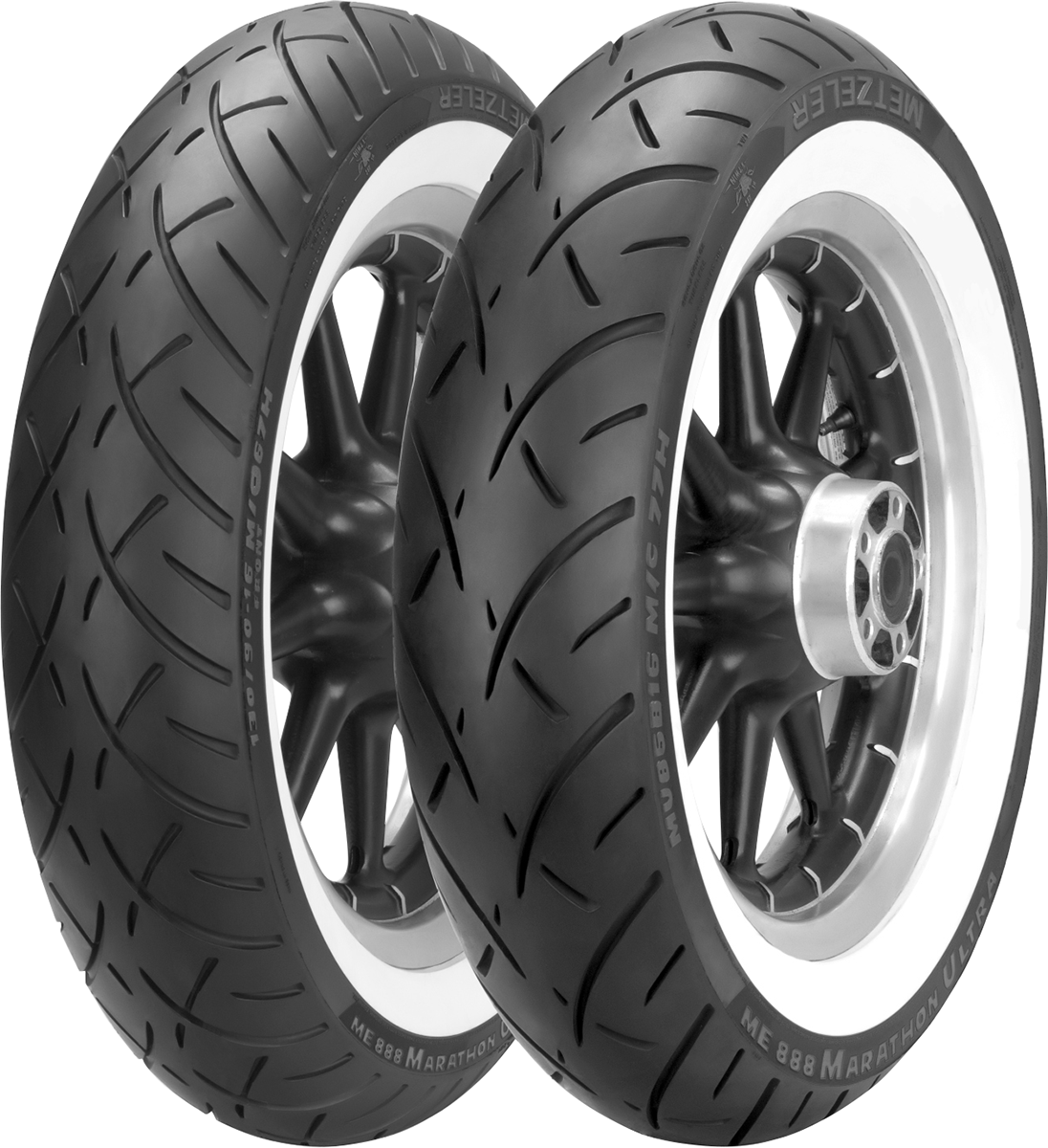 METZELER Tire - ME 888 Marathon™ Ultra - Front - 120/70B21 - Wide Whitewall - 68H 2718100
