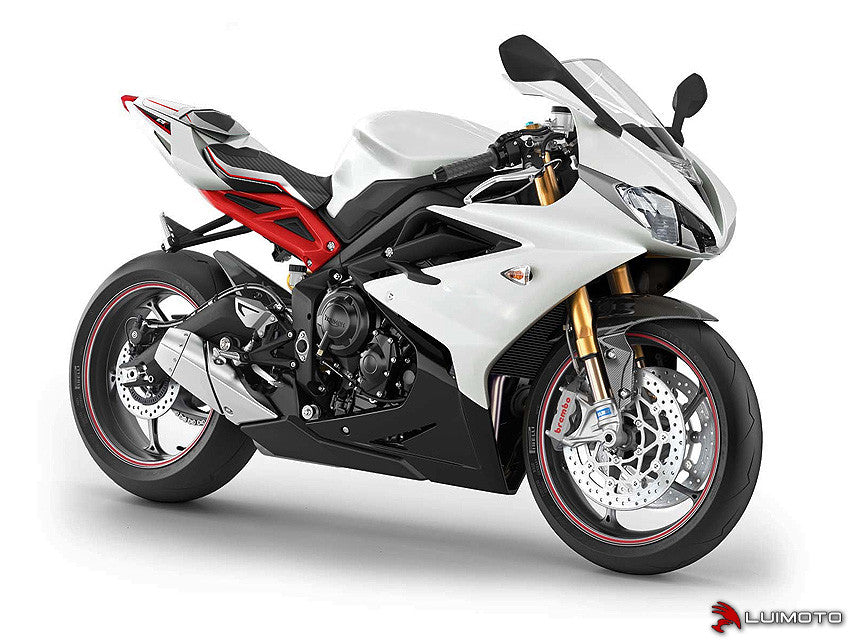 LUIMOTO (Sport) Rider Seat Covers for the Triumph DAYTONA 765 / 675 (13-18) & STREET TRIPLE Rx (15-16)