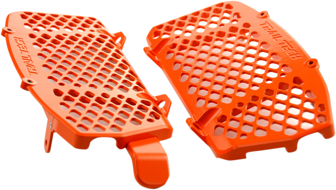 TRAIL TECH Radiator Guard Set - Orange - Gas Gas/Husqvarna/KTM 0151-RB03