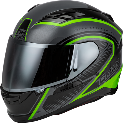 Ff 98 Aftershock Helmet Grey/Neon Green Xs