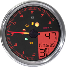 KOSO NORTH AMERICA HD-05 Multifunction Meter - Silver BA072000