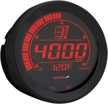 KOSO NORTH AMERICA 4" Tachometer - Black BA051110