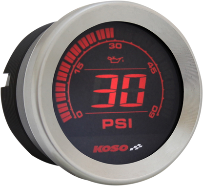 KOSO NORTH AMERICA 2" Oil Pressure Gauge - Chrome BA050410