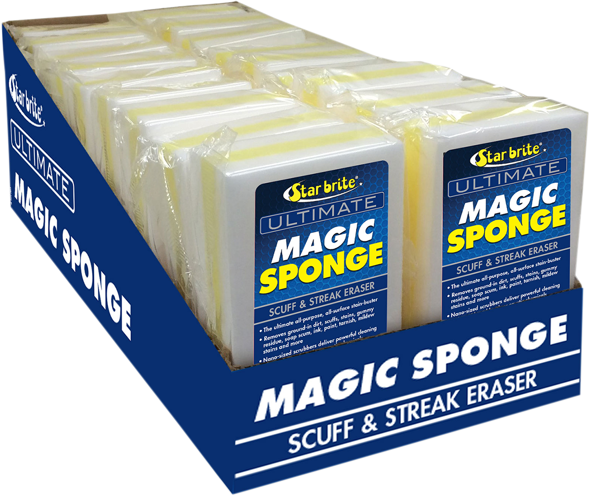 STAR BRITE Magic Sponge Cleaner - 18 Pack 041018