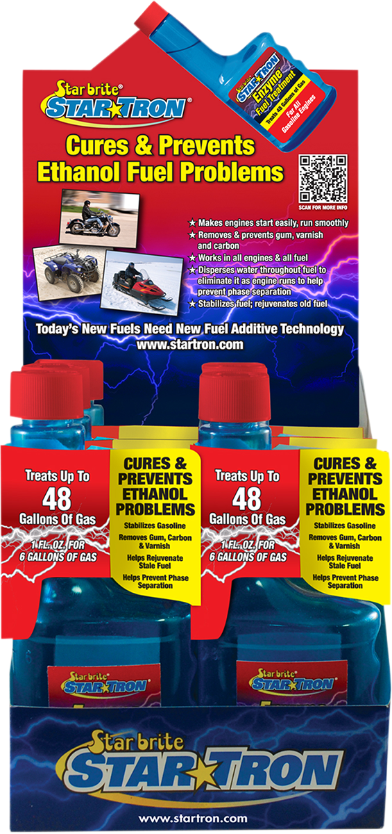 STAR TRON Enzyme Fuel Treatment - 8 US fl oz. Each - 6 Pack with Display 14616