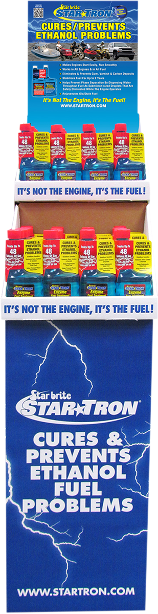 STAR TRON Enzyme Fuel Treatment - 8 US fl oz Each - 48 Pack with Display 14649