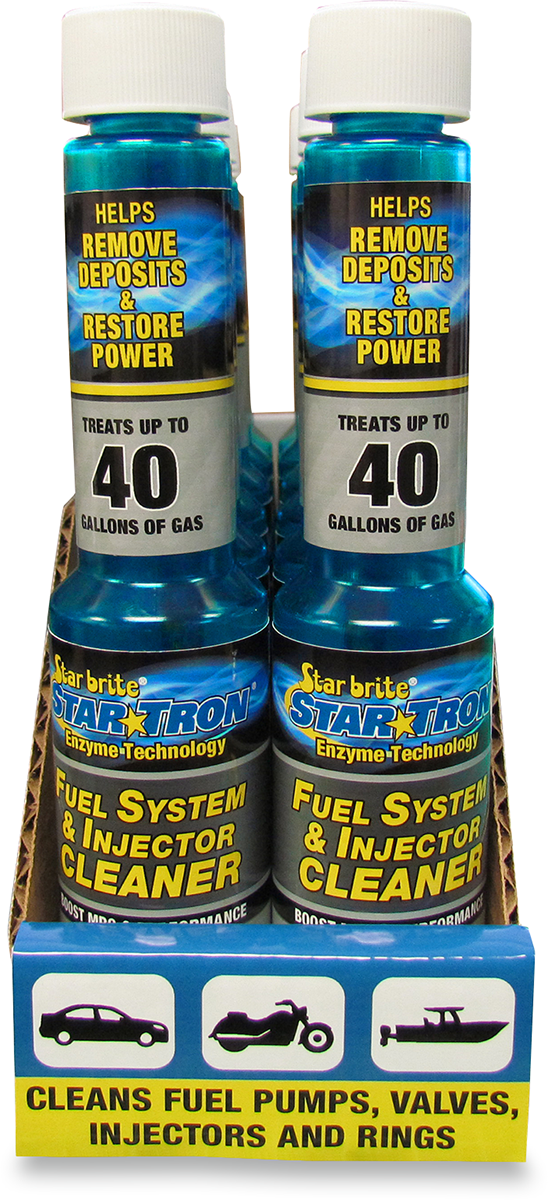 STAR TRON Fuel Treatment/Cleaner - 4 U.S. fl oz. - 12 Pack with Display 096699