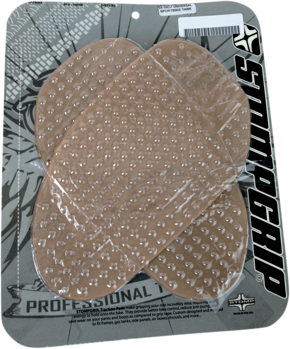 STOMPGRIP Tank Grips - Volcano - Large - Clear - Universal 50-10-0001C