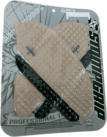 STOMPGRIP Tank Grips - Volcano - Clear/Black - Honda - CBR '07-'12 55-10-0020H