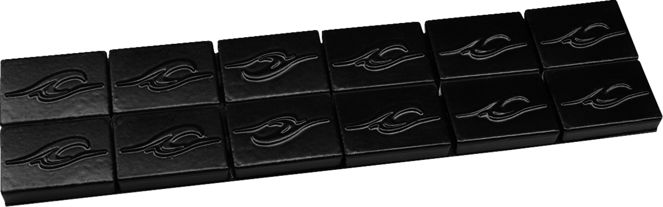 COASTAL MOTO Wheel Weights - Black - 1 oz - 12 Pack WWKIT-10-12B