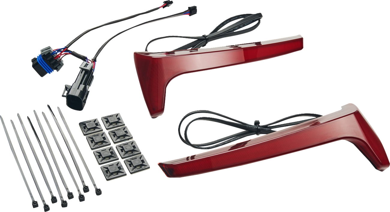 CIRO Saddlebag Lights - Red Lens - Red Turn Signal - Indian 4R110