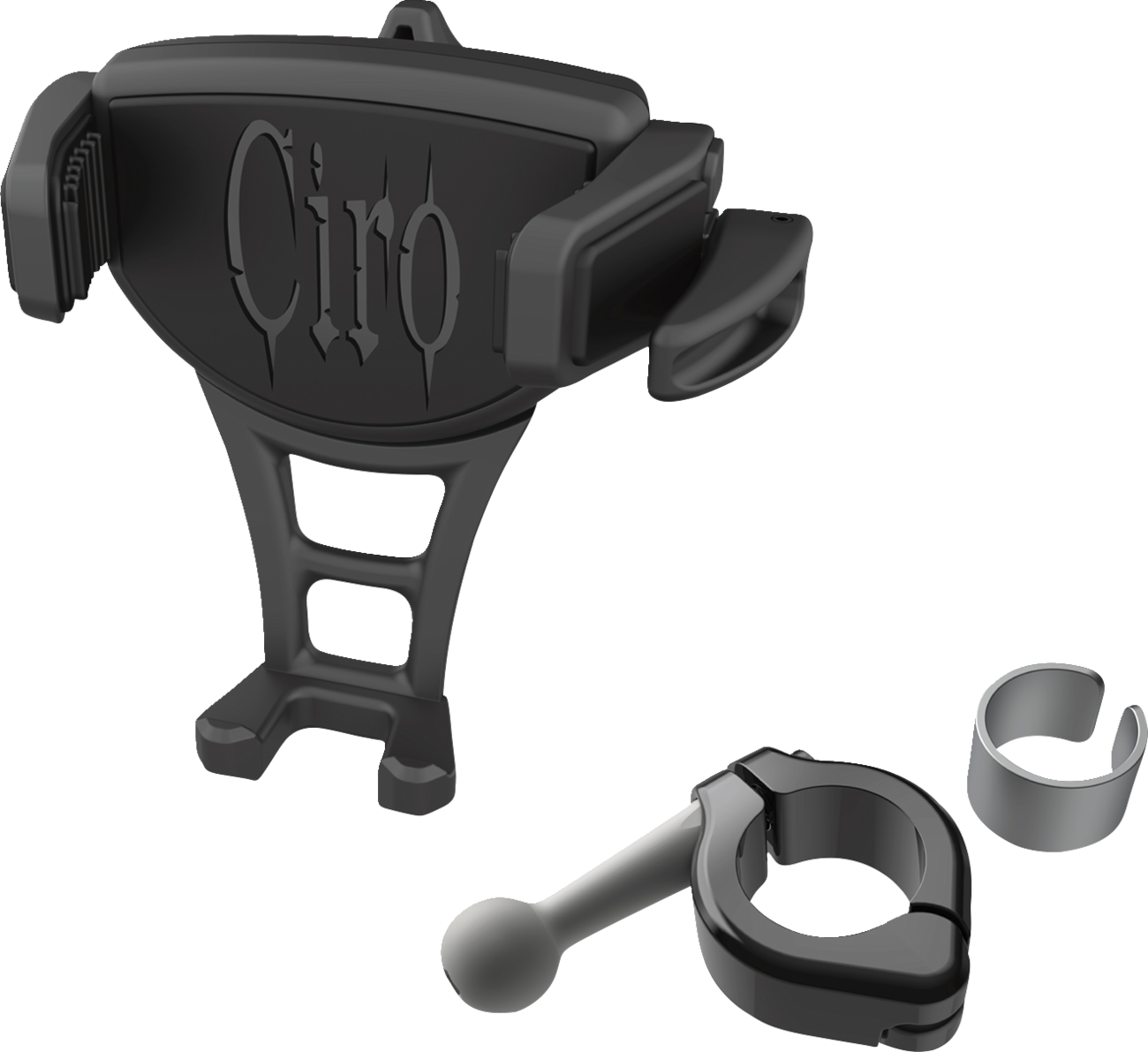 CIRO Constrictor Phone Holder - Black - Black 7/8" | 1" Handlebar Mount 50353
