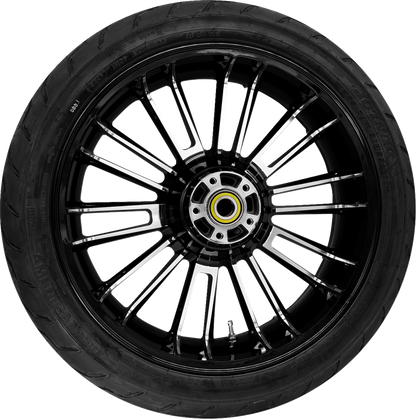 COASTAL MOTO Atlantic Rear Wheel - Black Cut (18") | Dunlop Tire (180/55B18) PKG-ATL185BC-ABST
