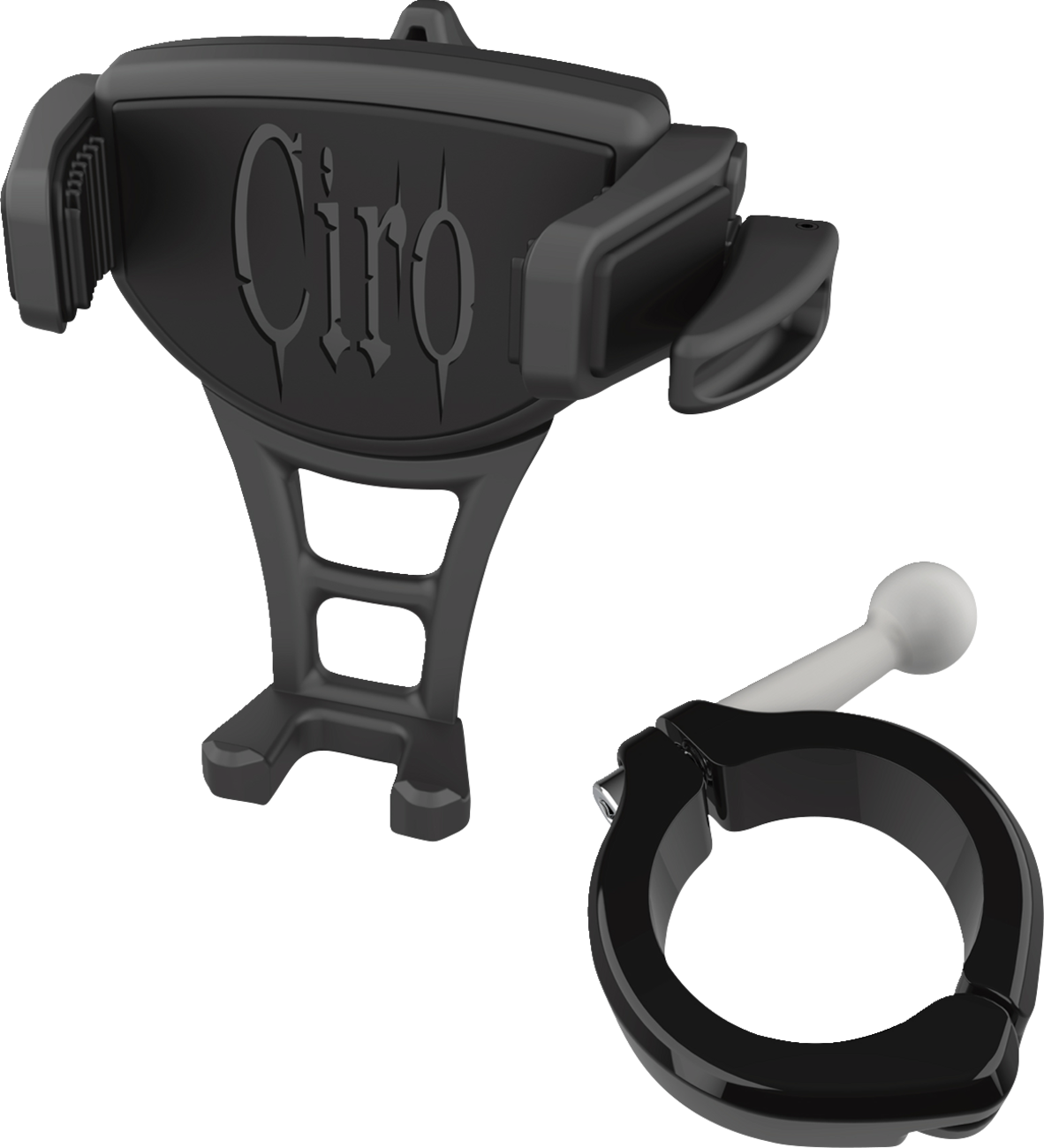 CIRO Constrictor Phone Holder - Black - Black 1-1/2" Handlebar Mount 50357