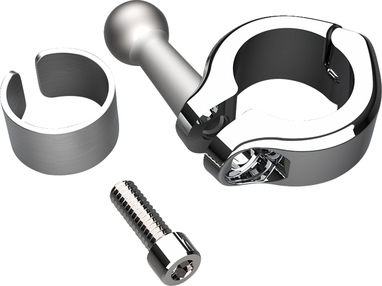 CIRO Gen 2 Drink Holder - Chrome - Chrome 7/8"/1" Handlebar Mount 55412