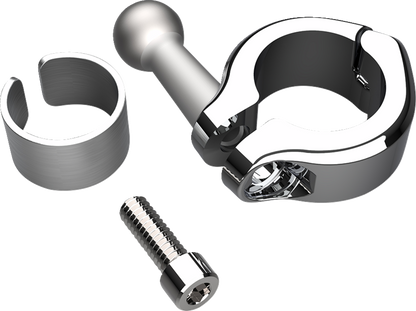 CIRO Gen 2 Drink Holder - Chrome - Chrome 7/8"/1" Handlebar Mount 55412