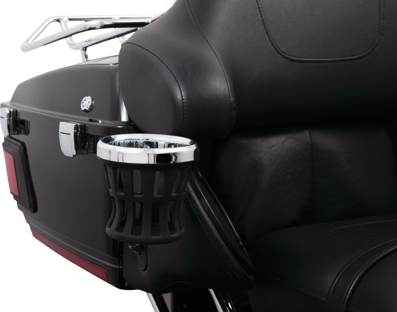 CIRO Gen 2 Drink Holder - Chrome - Passenger - Black Mount 55421