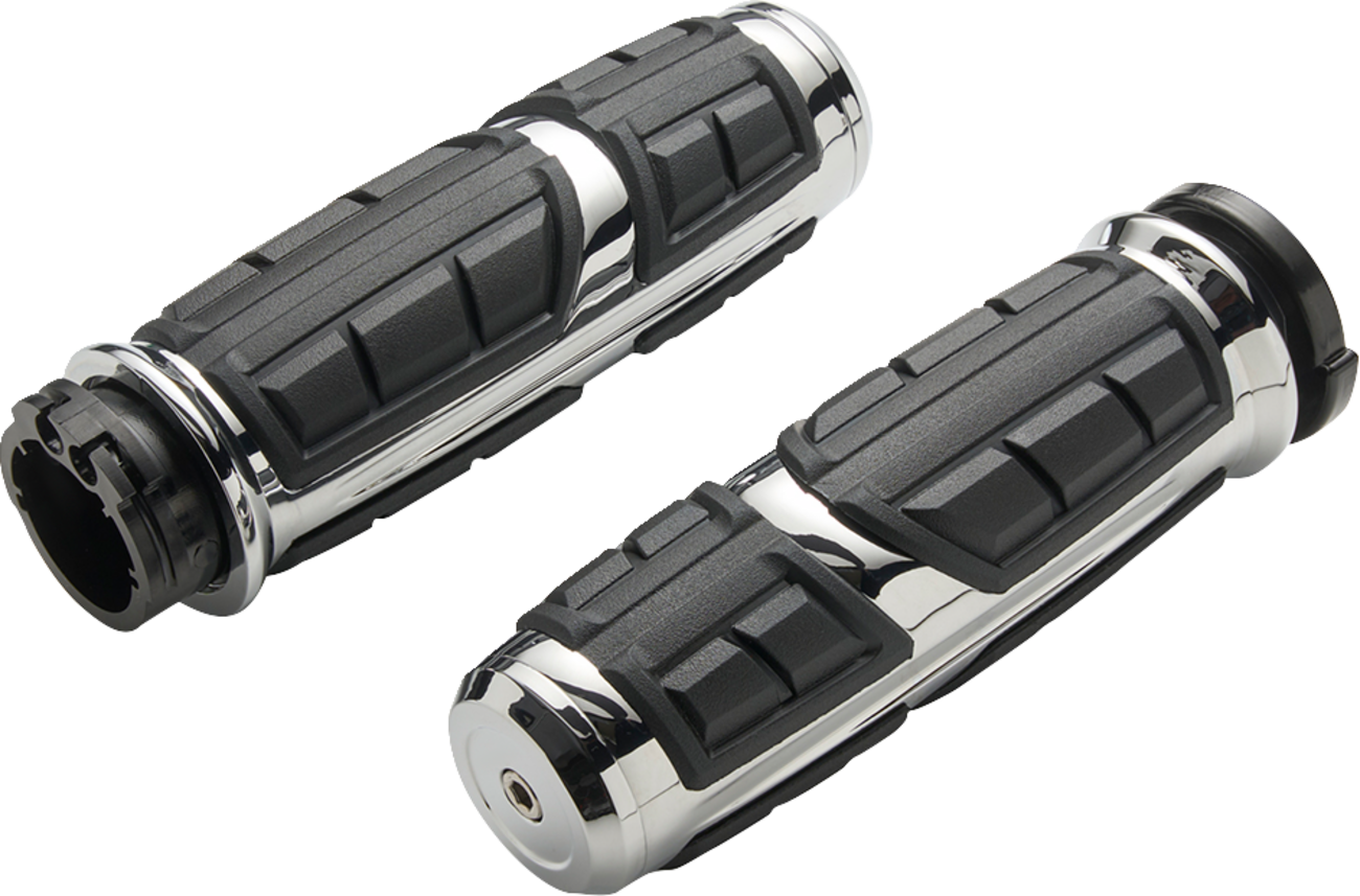 CIRO Grips - Chicane™ - Street Glide/Road Glide - Chrome 54005