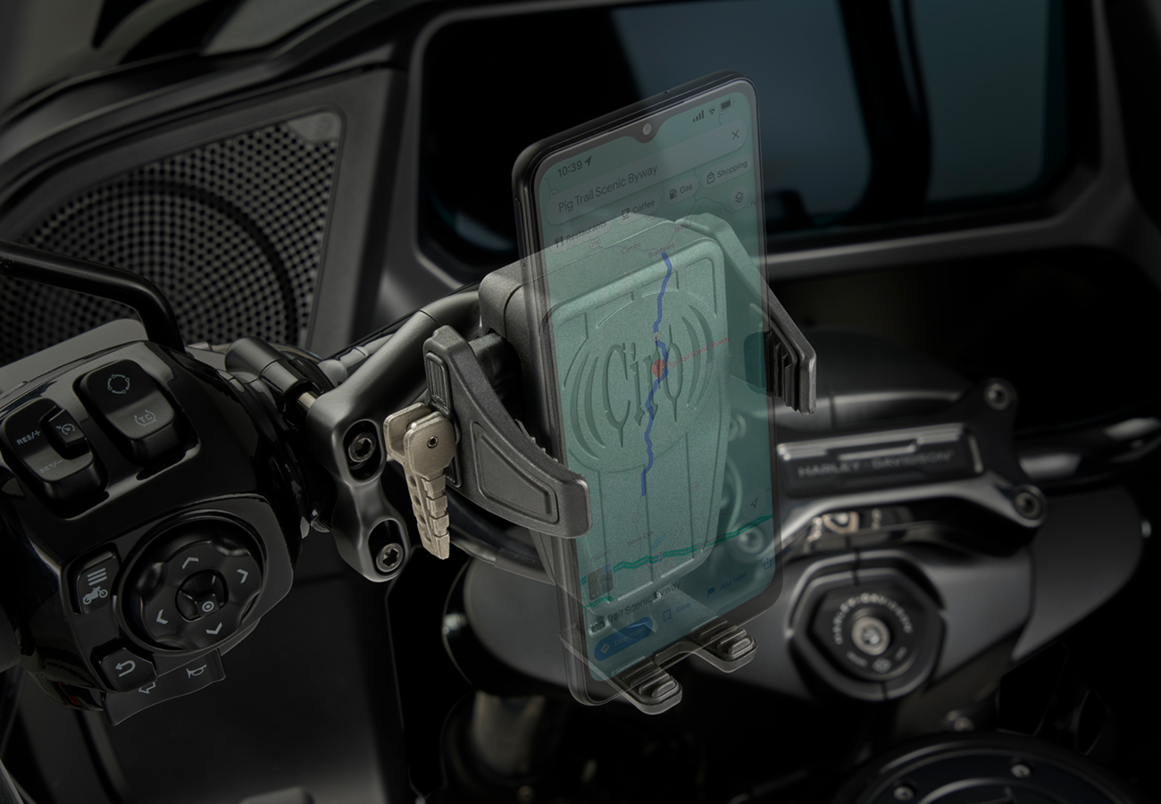 CIRO Gen 2 Cybercharger® Phone Holder - Black - Black Offset Perch Mount 55311