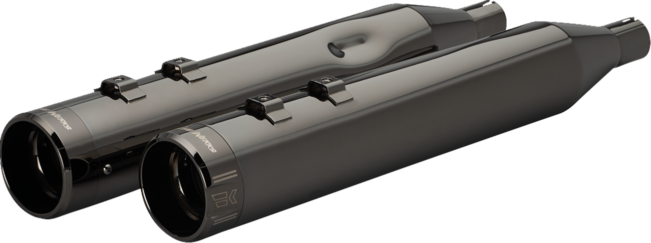 KHROME WERKS 4-1/2" HP-Plus® Slip-On Mufflers with Klassic Tip - Eclipse® - M8 201930