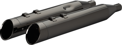 KHROME WERKS 4-1/2" HP-Plus® Slip-On Mufflers with Edge Tip - Eclipse® - M8  201935