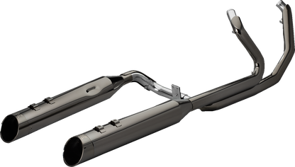 KHROME WERKS 2-into-2 Dominator Exhaust System with 4-1/2" Mufflers - Eclipse® with Edge Tip - M8  201525