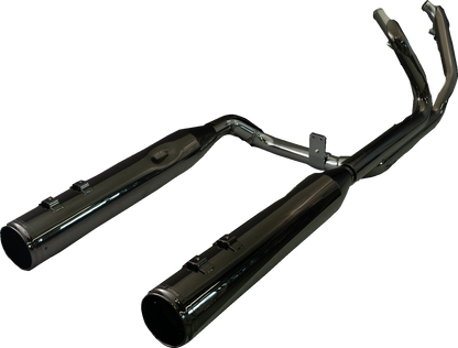 KHROME WERKS 2-into-2 Dominator Exhaust System with 4-1/2" Mufflers - Eclipse® with Race Tip - M8  201130