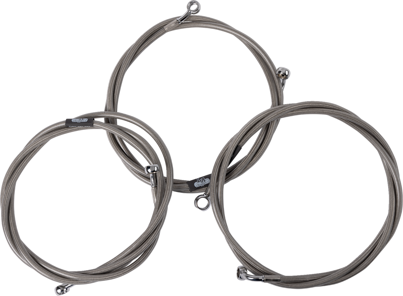 LA CHOPPERS Brake Line - Chrome LA-8059B16