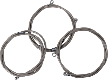 LA CHOPPERS Brake Line - Chrome LA-8059B16