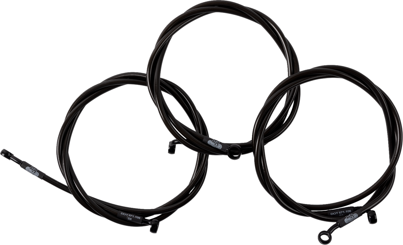 LA CHOPPERS Brake Line - Midnight LA-8059B13M