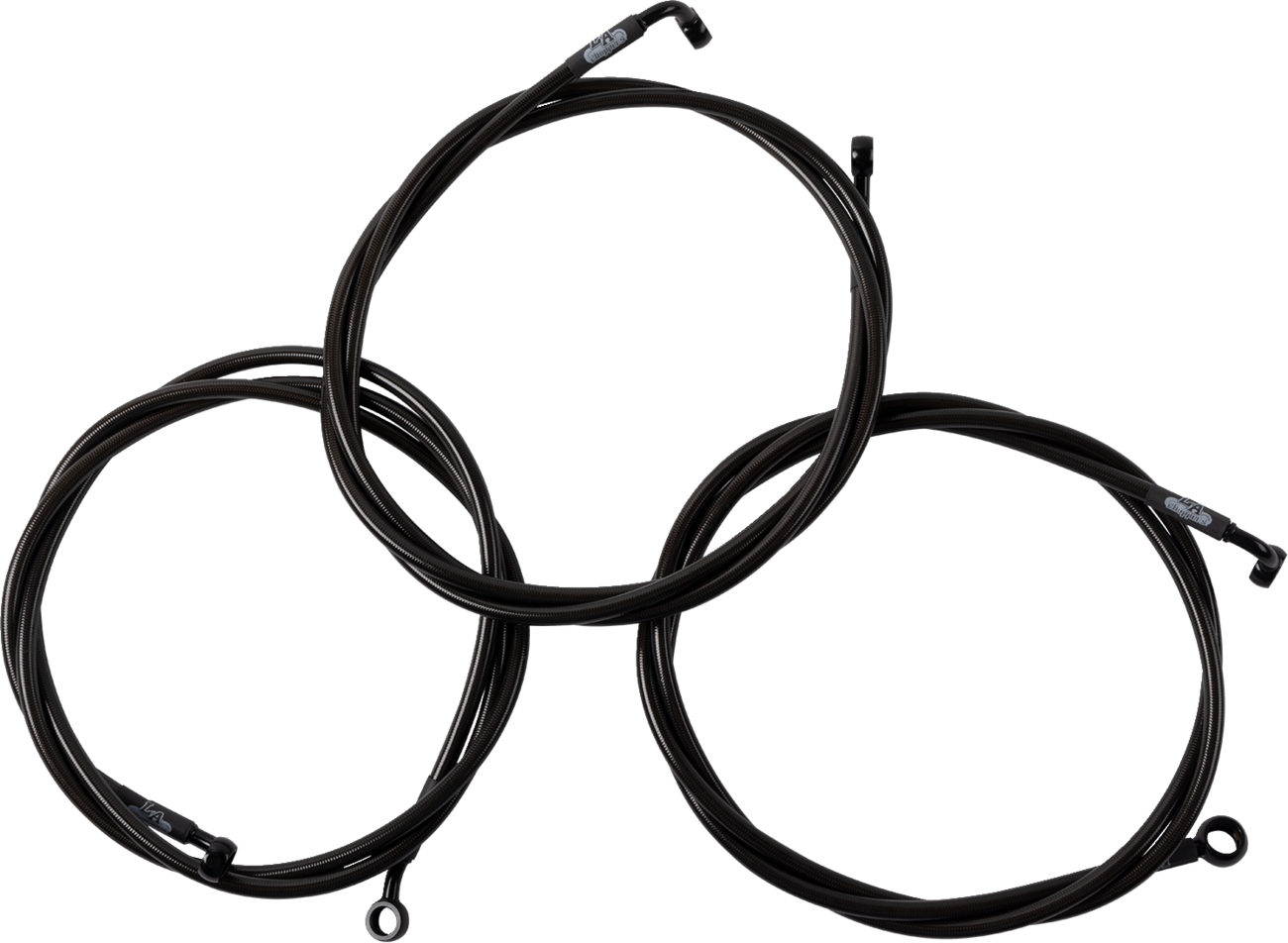 LA CHOPPERS Brake Line - Midnight LA-8059B16M