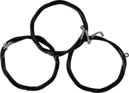 LA CHOPPERS Brake Line - Black LA-8059B16B