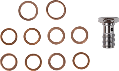 LA CHOPPERS Brake Line - Chrome LA-8059B16