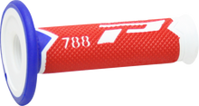 PRO GRIP Cross Triple Density 788 Grips - White/Red/Blue PA078800WRB
