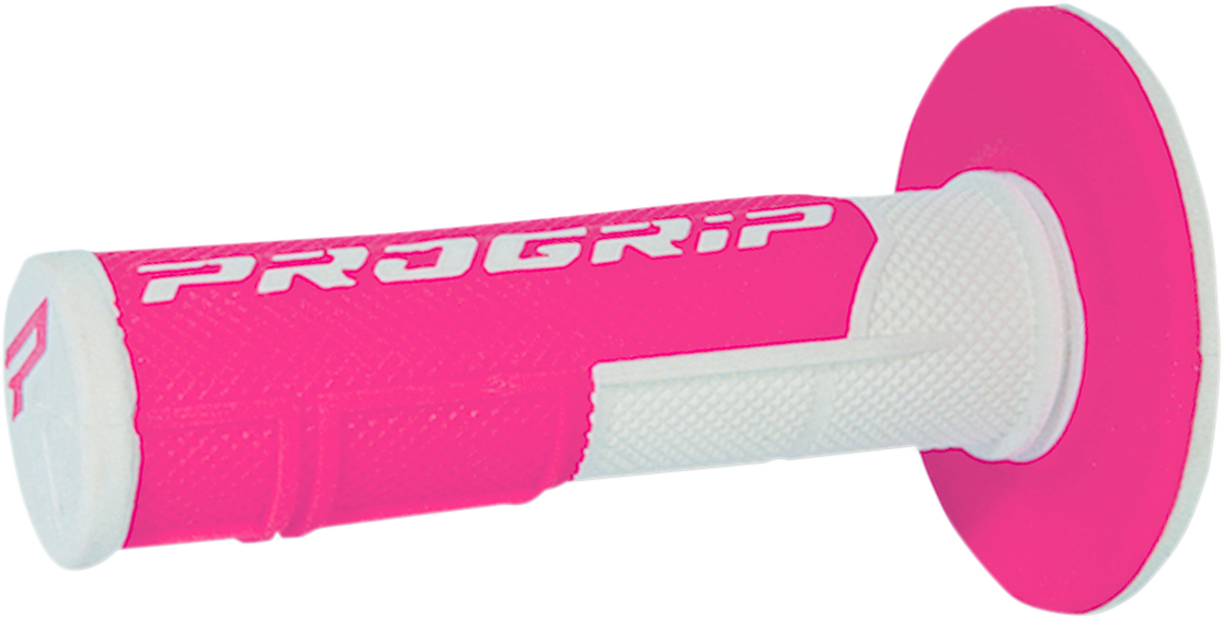 PRO GRIP 801 Hybrid Duo-Density Cross Grips - White/Fluorescent Pink PA080100BIFX