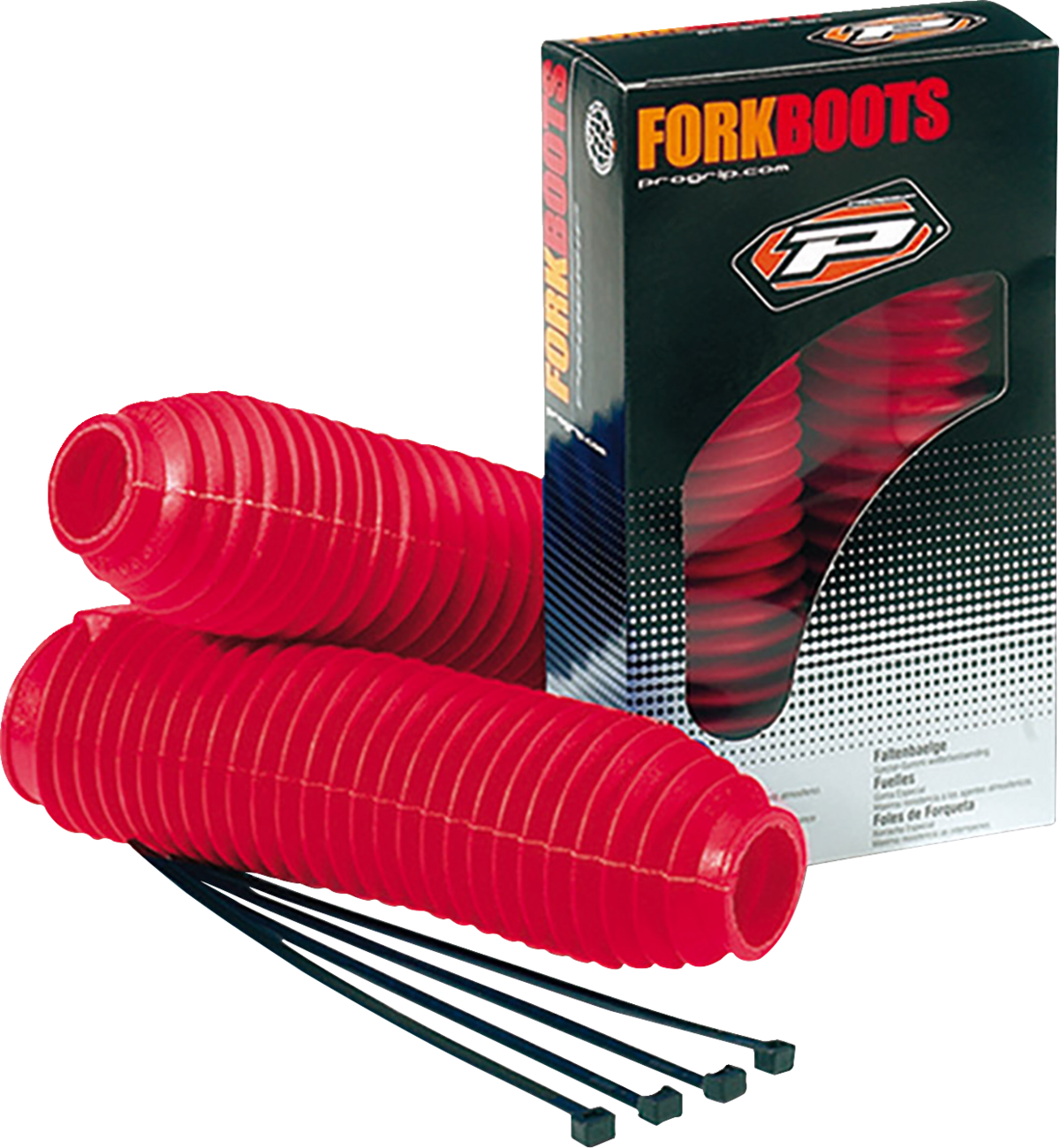 PRO GRIP Fork Boots - 42/45 mm - Red PA251045GORO