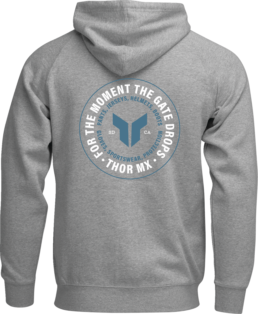 THOR Badge Zip-Up Hoodie - Heather Gray - 3XL 3050-7028
