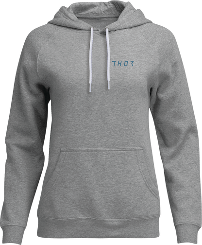 THOR Women's Trax Pullover Hoodie - Heather Gray - Large 3051-1242