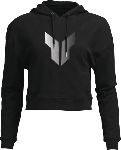 THOR Women's Noise Pullover Crop Hoodie - Black - Small 3051-1245