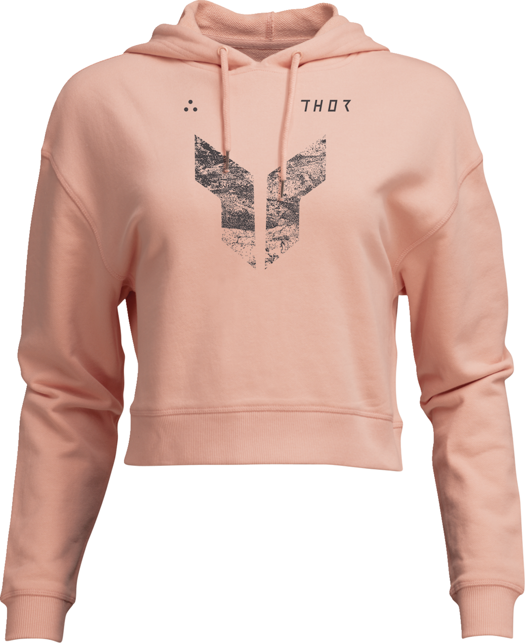 THOR Women's Iconic Pullover Crop Hoodie - Pink - Large 3051-1251