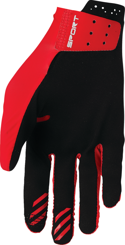 THOR Sportmode Iconic Gloves - Red - Large 3330-8015