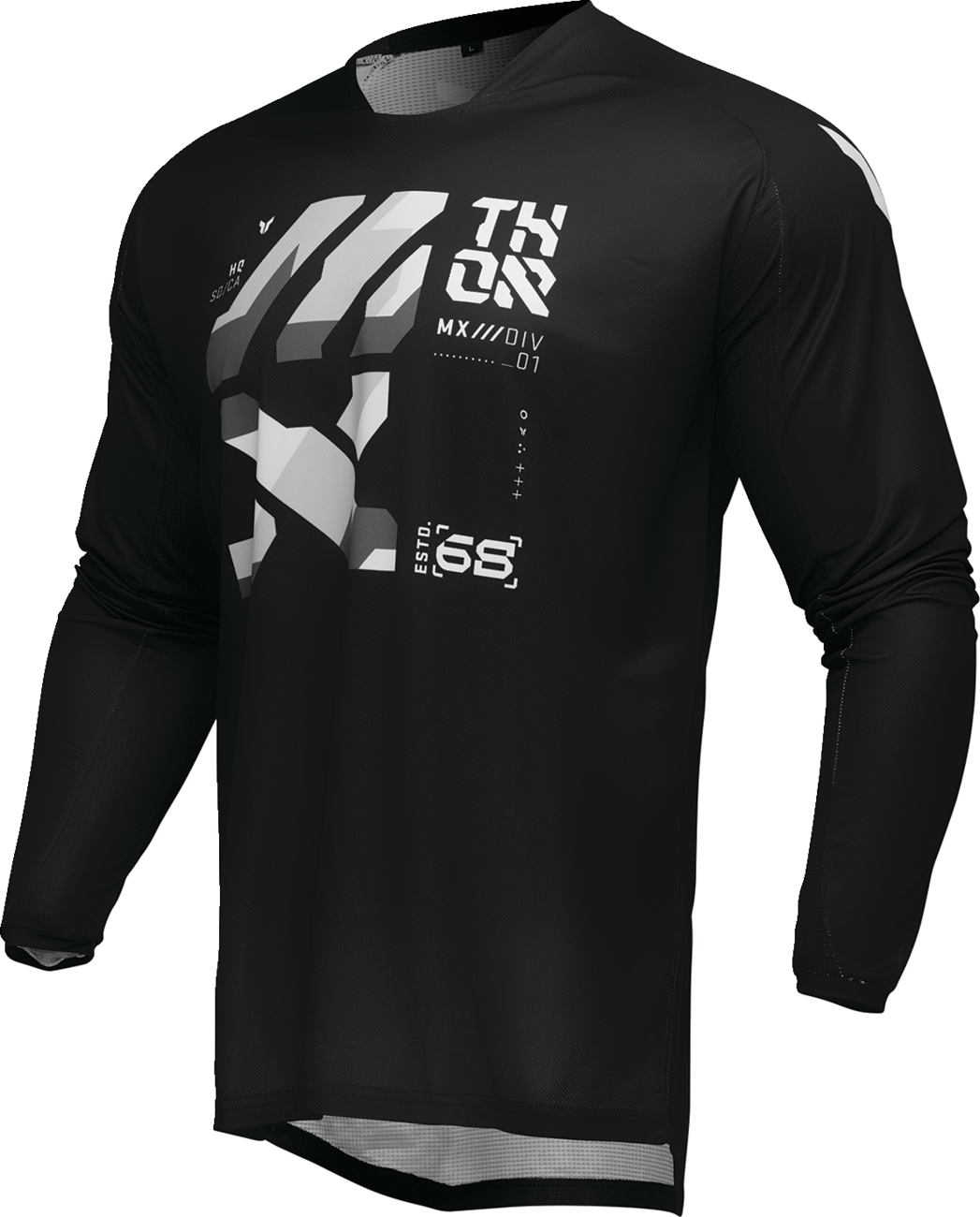 THOR Launchmode Brave Jersey - Black/Gray - Small 2910-8219