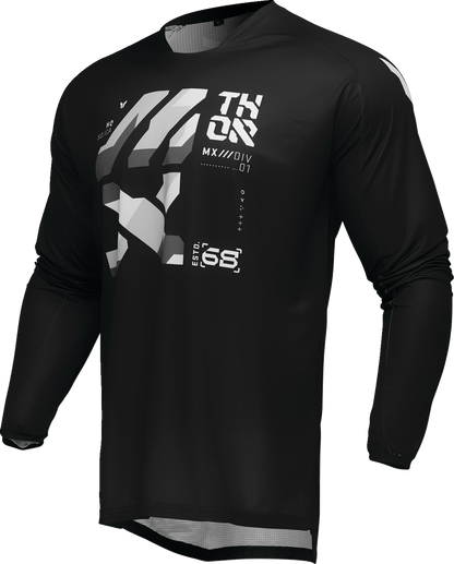 THOR Launchmode Brave Jersey - Black/Gray - Medium 2910-8220