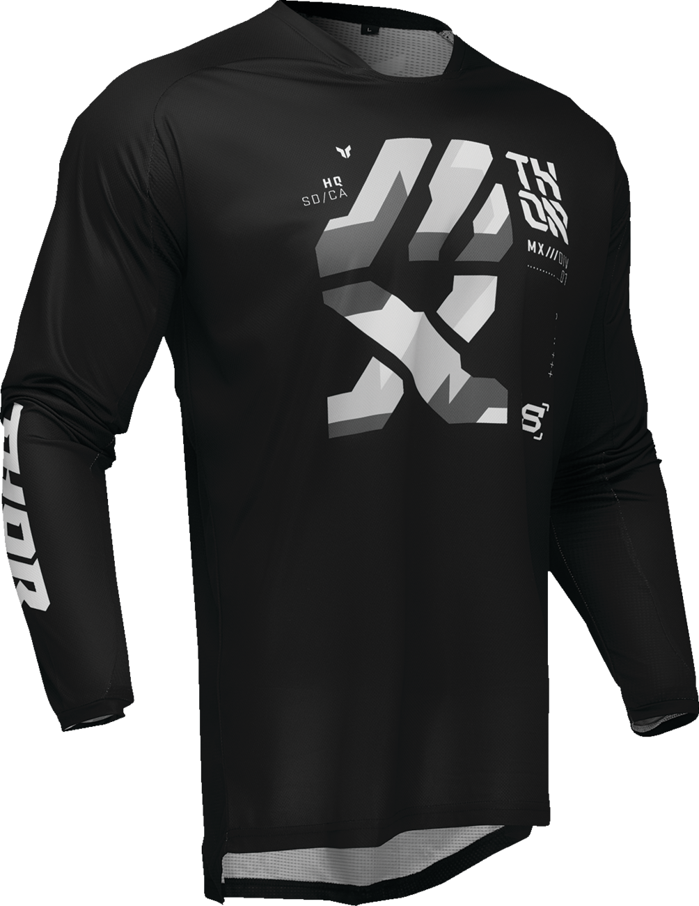 THOR Launchmode Brave Jersey - Black/Gray - Large 2910-8221