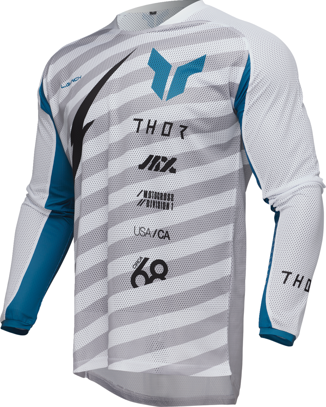 THOR Launchmode Air Raid Jersey - White/Gray - 3XL 2910-8255