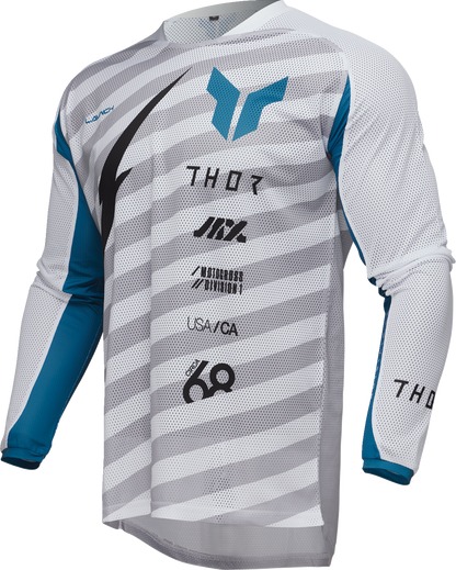 THOR Launchmode Air Raid Jersey - White/Gray - 3XL 2910-8255